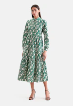 Stufenkleid aus Baumwoll Stretch in Grün |  Seidensticker Onlineshop