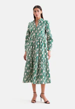Stufenkleid aus Baumwoll Stretch in Grün |  Seidensticker Onlineshop