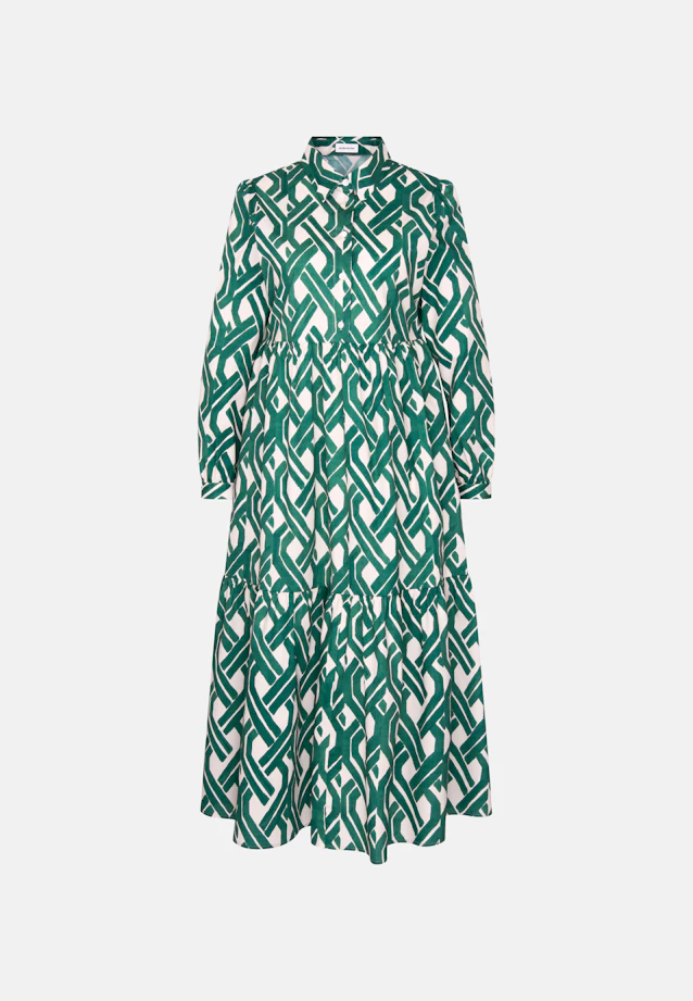 Stufenkleid aus Baumwoll Stretch in Grün |  Seidensticker Onlineshop