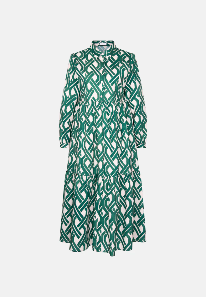 Stufenkleid aus Baumwoll Stretch in Grün | Seidensticker Onlineshop