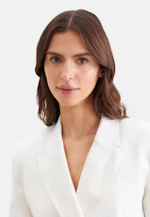 Zweireihiger Blazer mit Pattentaschen aus 100% Leinen in Weiß |  Seidensticker Onlineshop