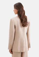 Zweireihiger Blazer mit Pattentaschen aus 100% Leinen in Beige |  Seidensticker Onlineshop
