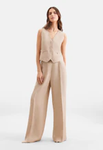 Suit vest made of 100% linen in Beige |  Seidensticker Onlineshop