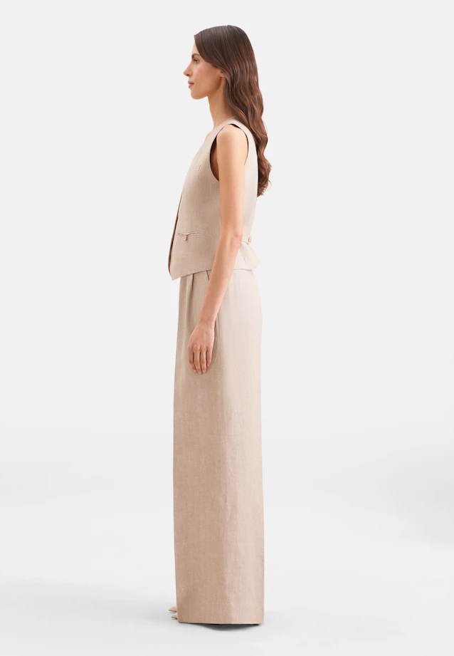 Anzugweste aus 100% Leinen in Beige |  Seidensticker Onlineshop