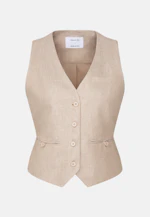 Gilet de costume en 100 % lin in Beige |  Seidensticker Onlineshop