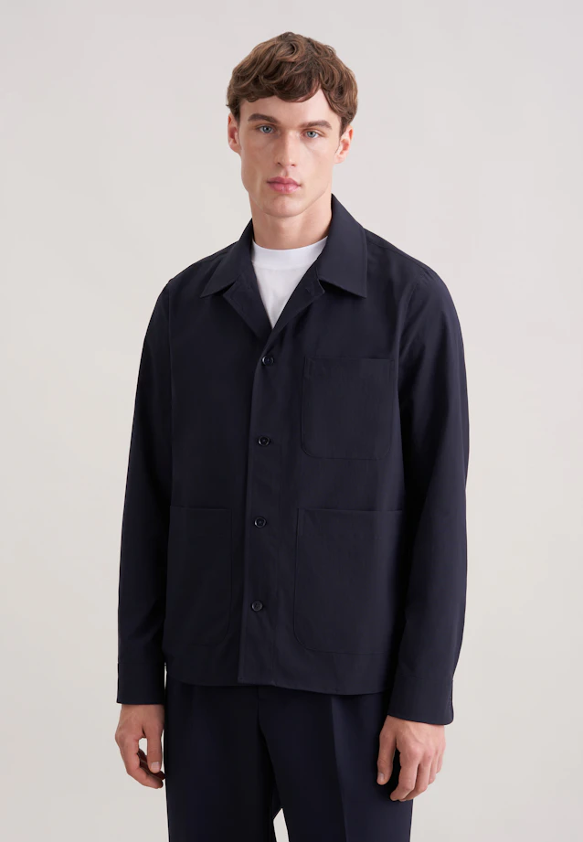 Regular Jacke in Dunkelblau |  Seidensticker Onlineshop