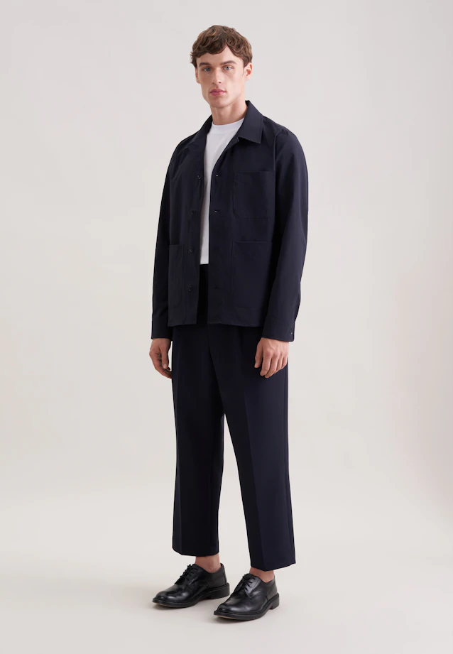 Regular Jacke Uni in Dunkelblau |  Seidensticker Onlineshop