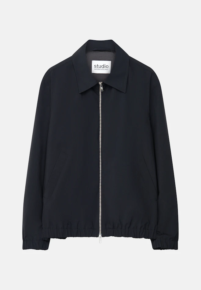 Blouson aus hochwertigem japanischen Polyester in Schwarz | Seidensticker Onlineshop