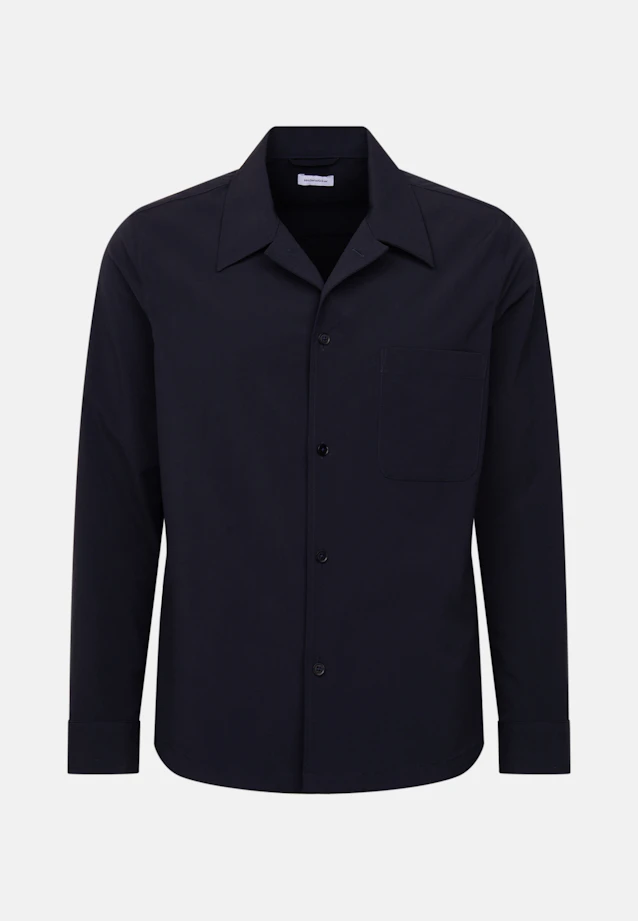 Regular Casual shirt Uni in Dunkelblau |  Seidensticker Onlineshop