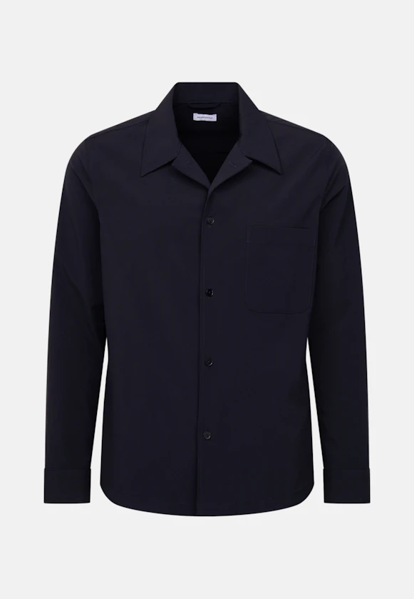 Regular Chemise décontractée Uni in Bleu Foncé |  Seidensticker Onlineshop
