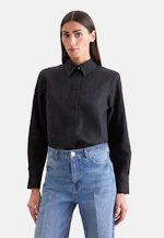 Hemdbluse aus 100% Leinen in Schwarz |  Seidensticker Onlineshop