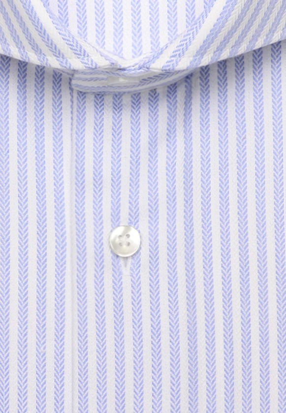 Slim Business Hemd Gestreift in Mittelblau |  Seidensticker Onlineshop