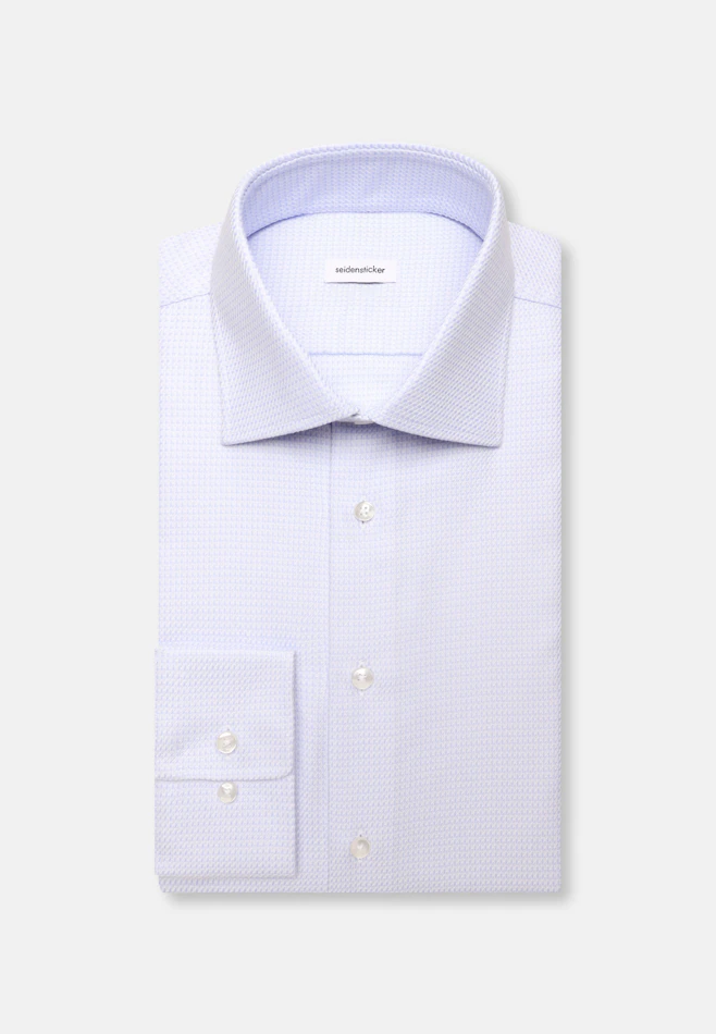 Shaped Business shirt Structure in Hellblau | Seidensticker online shop