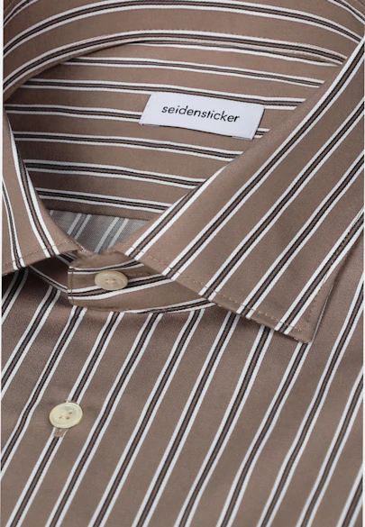 Slim Chemise d'affaires Rayures in Marron |  Seidensticker Onlineshop