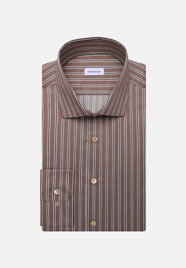 Slim Chemise d'affaires Rayures in Marron |  Seidensticker Onlineshop