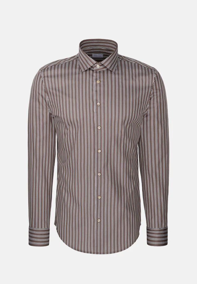 Slim Chemise d'affaires Rayures in Marron |  Seidensticker Onlineshop