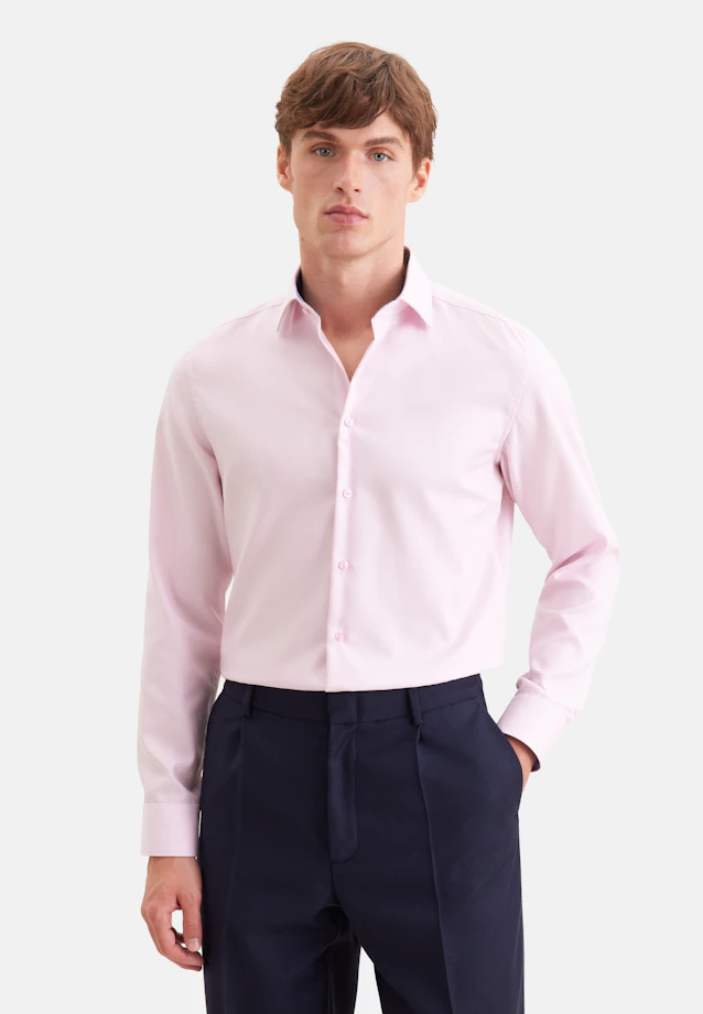 Slim Business Hemd Uni in Rosa |  Seidensticker Onlineshop