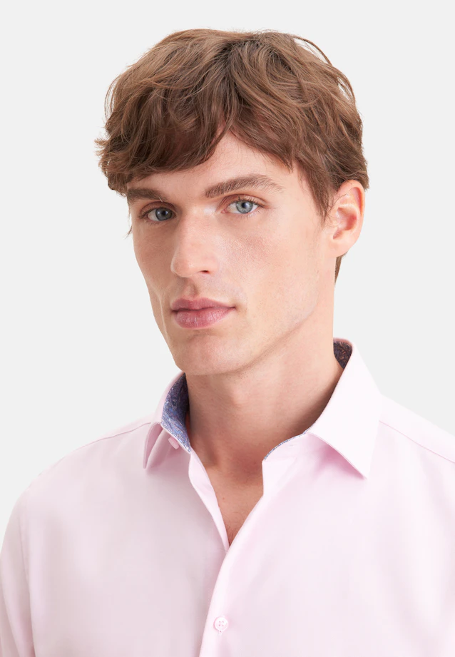Slim Business Hemd Uni in Rosa |  Seidensticker Onlineshop