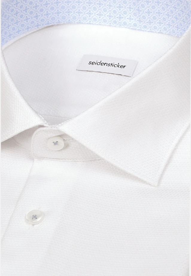 Slim Business Hemd Struktur in Weiß |  Seidensticker Onlineshop