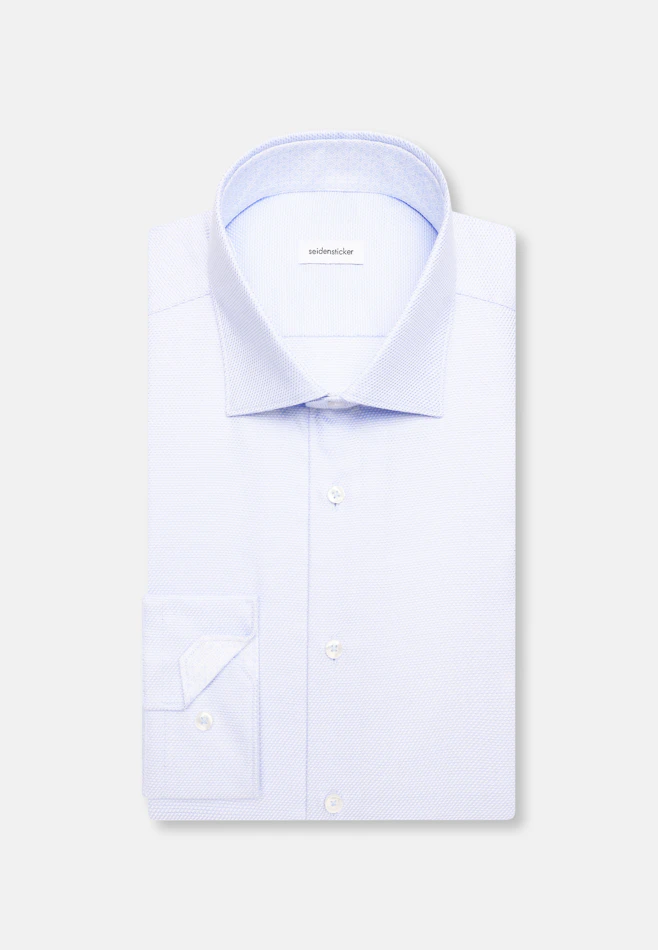 Slim Business shirt Structure in Hellblau | Seidensticker online shop