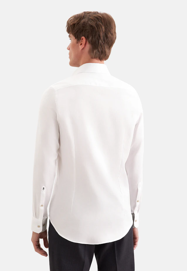 Slim Business shirt Structure in Weiß |  Seidensticker Onlineshop