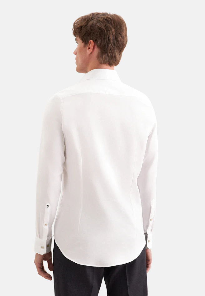 Slim Business Hemd Struktur in Weiß | Seidensticker Onlineshop