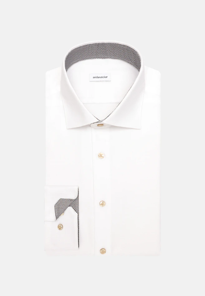 Slim Business shirt Structure in Weiß | Seidensticker online shop