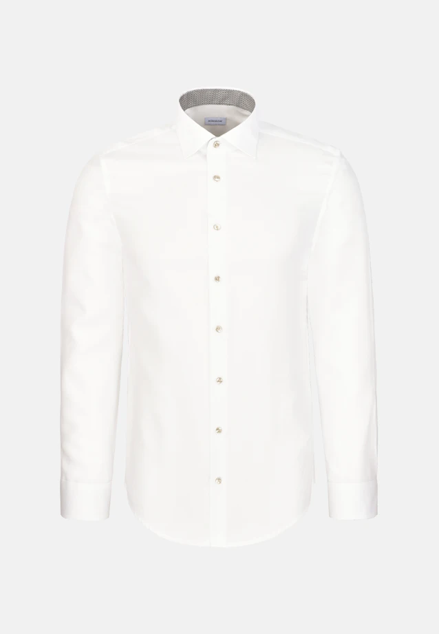 Slim Business shirt Structure in Weiß |  Seidensticker Onlineshop