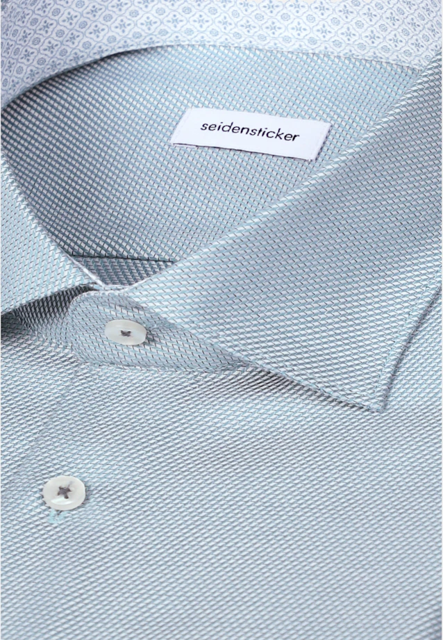 Slim Chemise d'affaires Structure in Vert |  Seidensticker Onlineshop