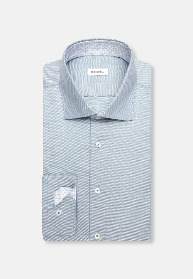 Slim Business shirt Structure in Grün | Seidensticker online shop