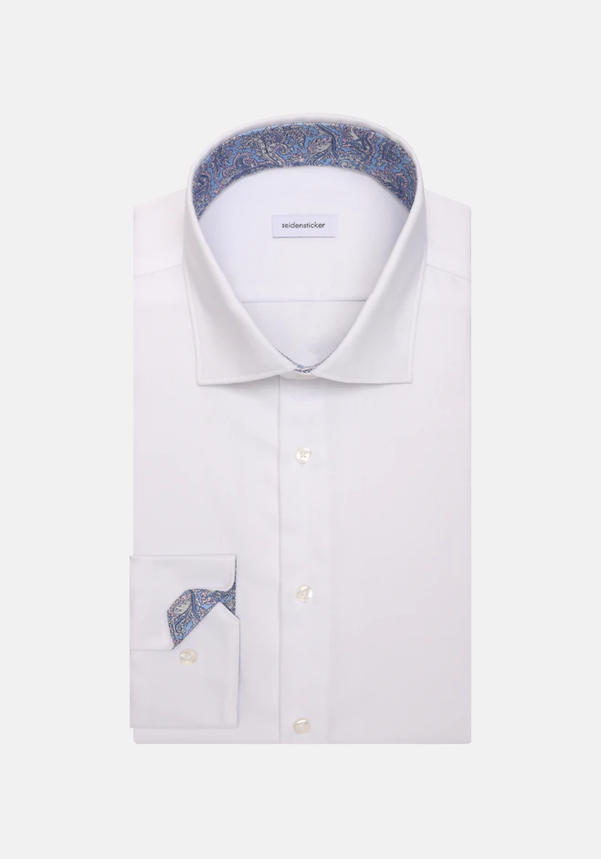Shaped Business shirt Uni in Weiß | Seidensticker online shop