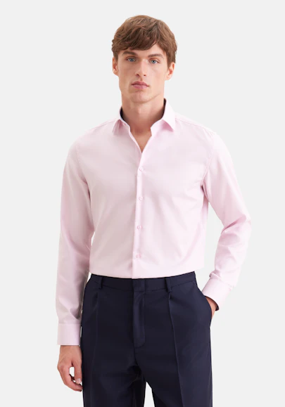 Shaped Chemise d'affaires Uni in Rose Fuchsia | Seidensticker Onlineshop