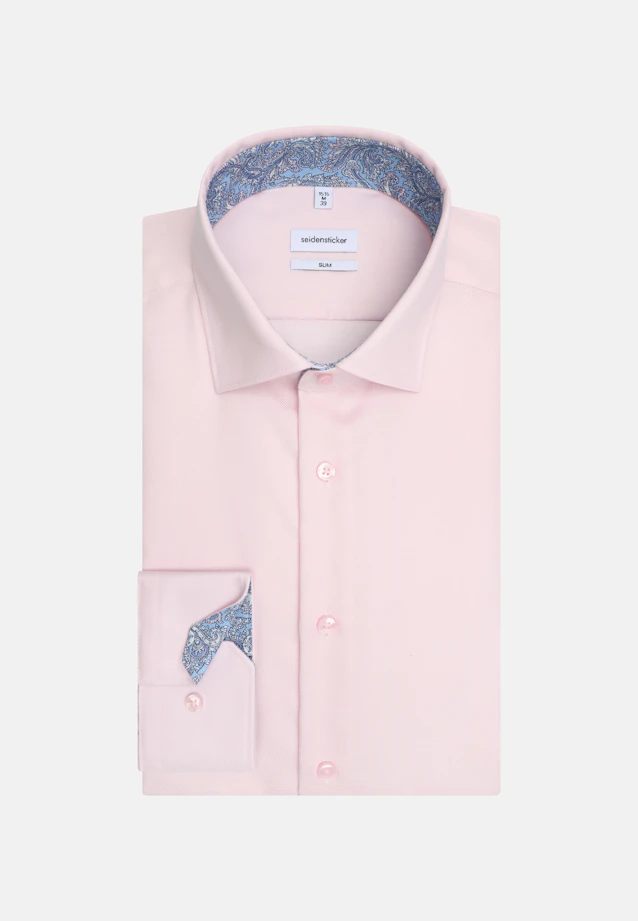 Shaped Business Hemd Uni in Rosa |  Seidensticker Onlineshop