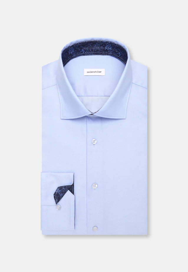 Shaped Business Hemd Uni in Mittelblau |  Seidensticker Onlineshop
