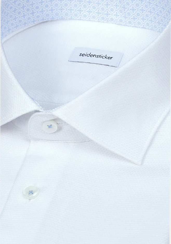 Shaped Business shirt Structure in Weiß | Seidensticker online shop