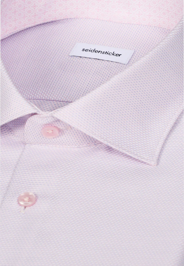 Shaped Business Hemd Struktur in Rosa |  Seidensticker Onlineshop
