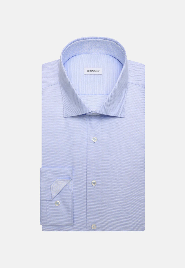 Shaped Business shirt Structure in Hellblau |  Seidensticker Onlineshop