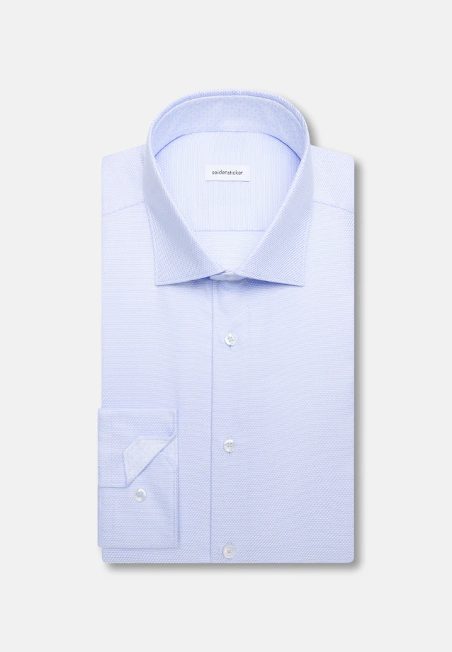 Shaped Business shirt Structure in Hellblau |  Seidensticker Onlineshop