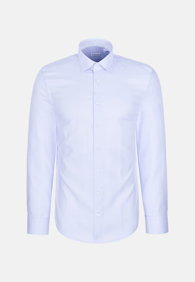 Shaped Business shirt Structure in Hellblau |  Seidensticker Onlineshop
