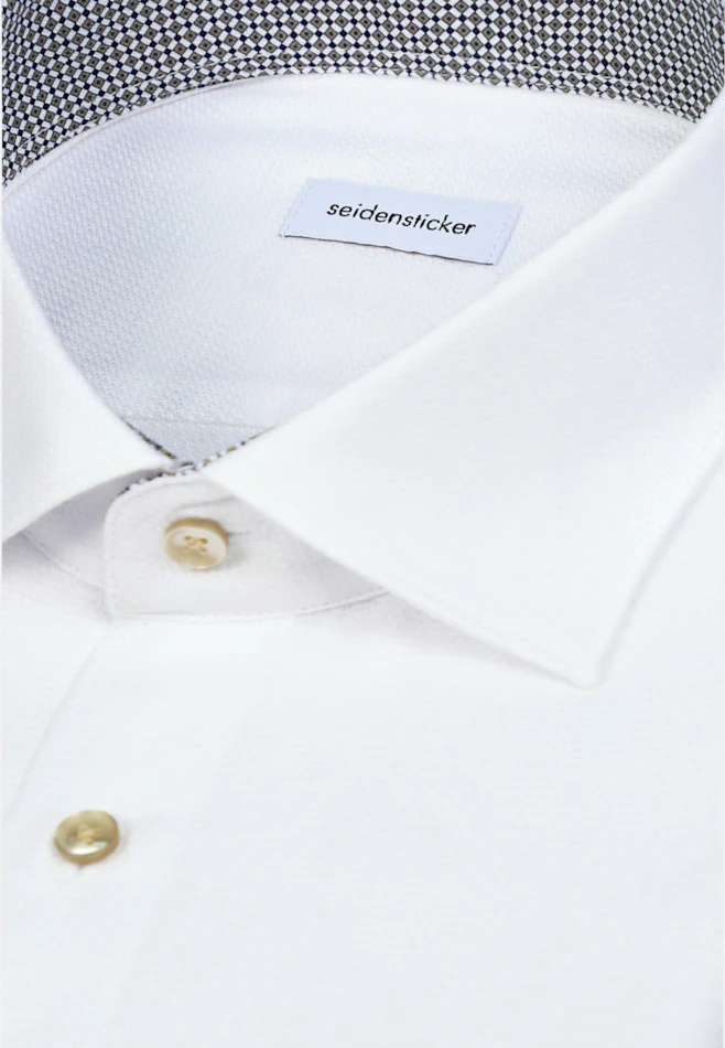 Shaped Business Hemd Struktur in Weiß | Seidensticker Onlineshop