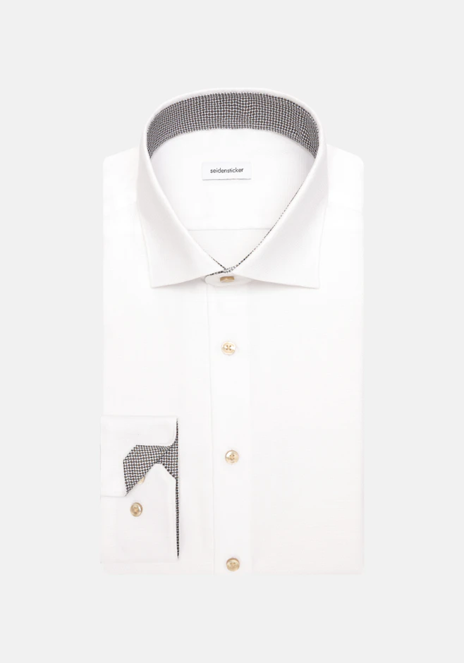 Shaped Business shirt Structure in Weiß | Seidensticker online shop