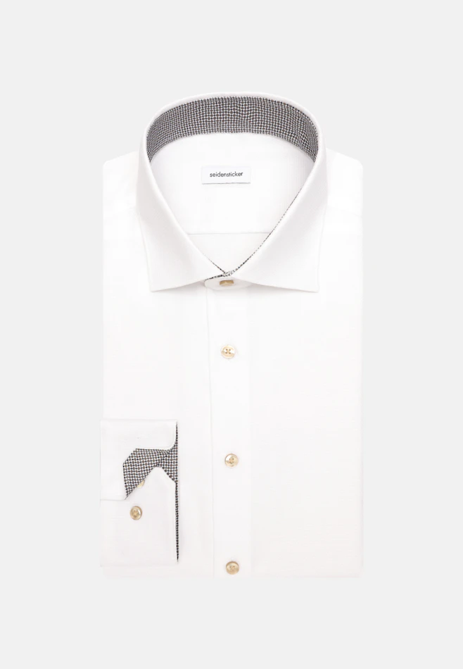 Shaped Chemise d'affaires Structure dans Blanc | Boutique en ligne Seidensticker