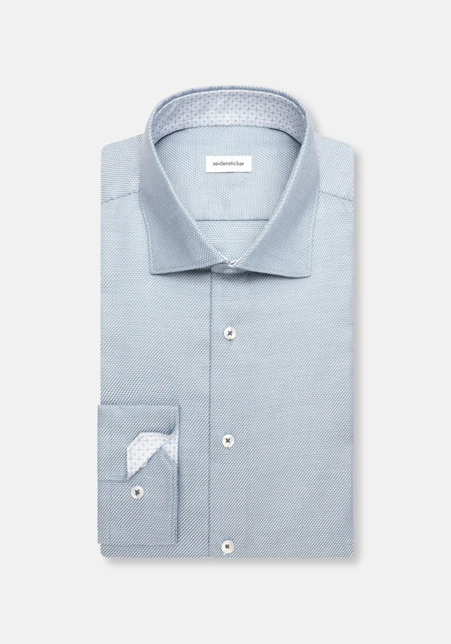 Shaped Business shirt Structure in Grün | Seidensticker online shop
