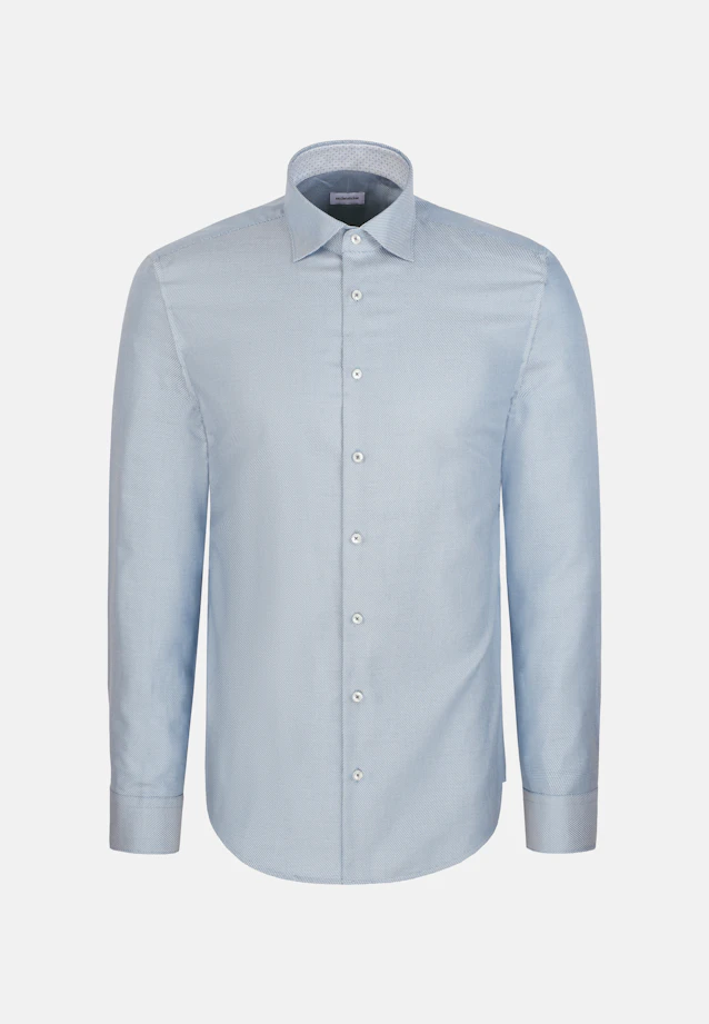 Shaped Business shirt Structure in Grün |  Seidensticker Onlineshop