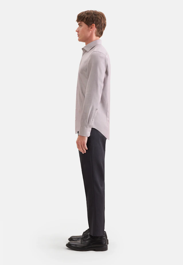 Shaped Business shirt Structure in Braun |  Seidensticker Onlineshop