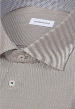 Shaped Business Hemd Struktur in Braun |  Seidensticker Onlineshop