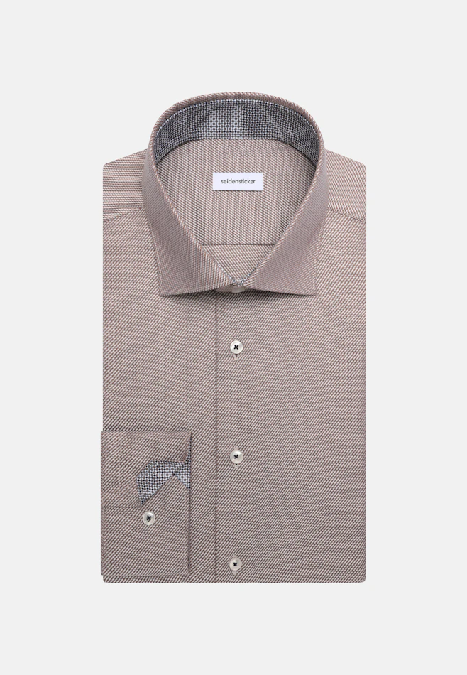 Shaped Chemise d'affaires Structure dans Marron | Boutique en ligne Seidensticker
