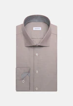 Shaped Chemise d'affaires Structure in Marron |  Seidensticker Onlineshop
