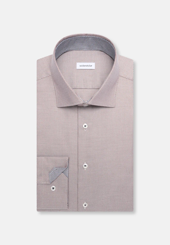 Shaped Chemise d'affaires Structure dans Marron | Boutique en ligne Seidensticker