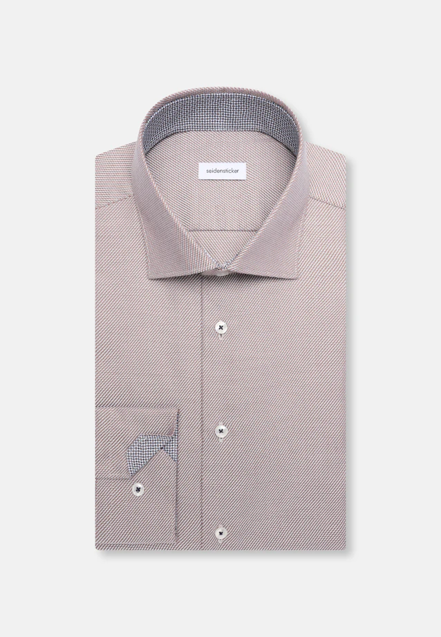 Shaped Business shirt Structure in Braun |  Seidensticker Onlineshop